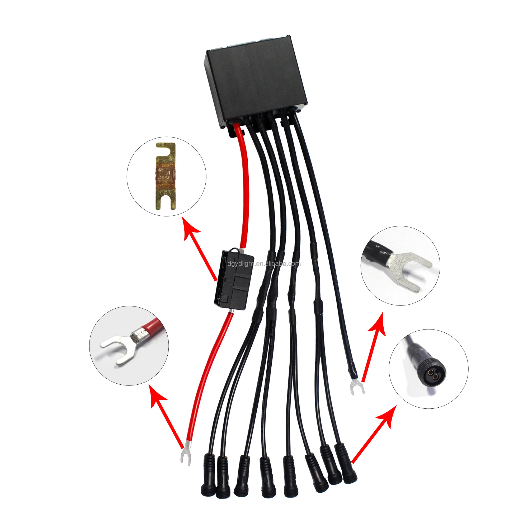 IP68 waterproof 1000W Dual Remotes Controller 4 key 24key Wireless  Multi Function Truck Wheel Light Controller