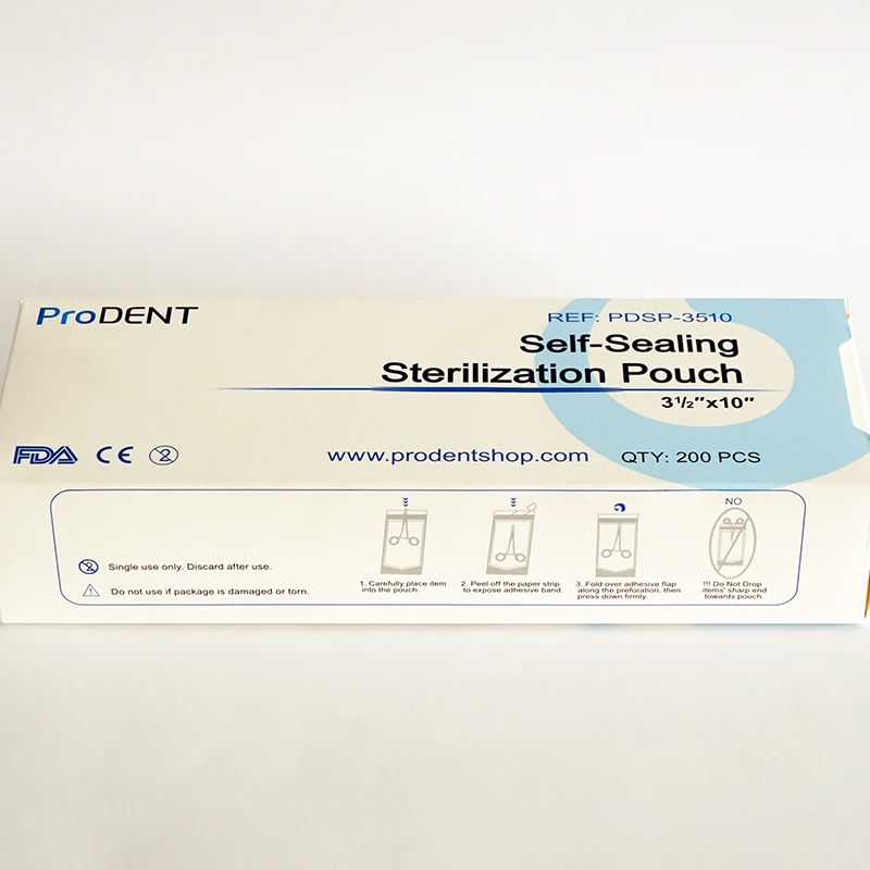Autoclave Sterilization Medical Self Sealing  Pouch Sterilizer Bag for Dental Instruments Packaging