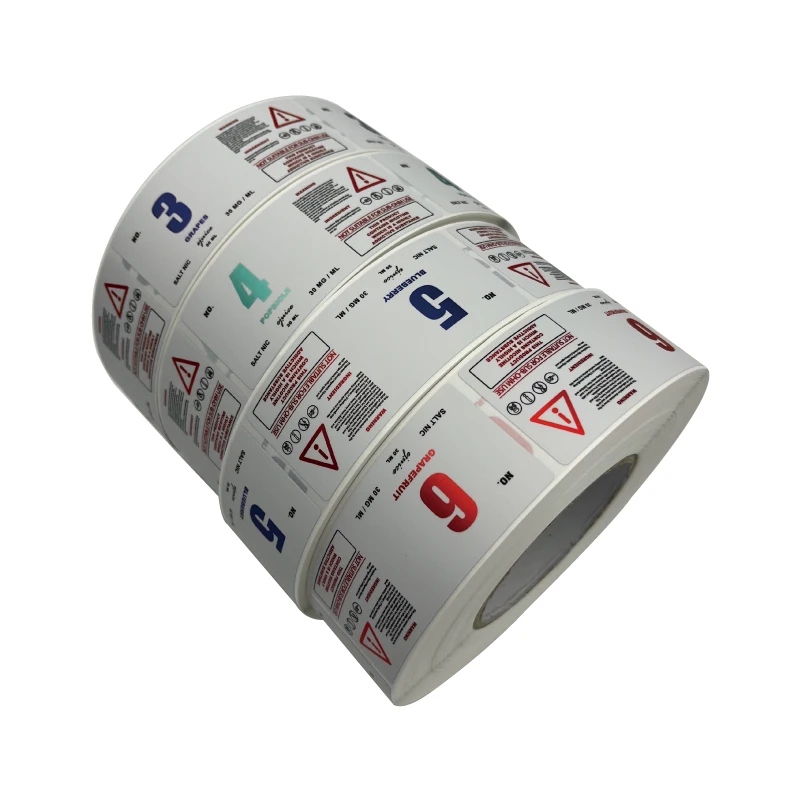 OEM Custom Waterproof Plastic Bottle Adhesive Sticker Label Printing