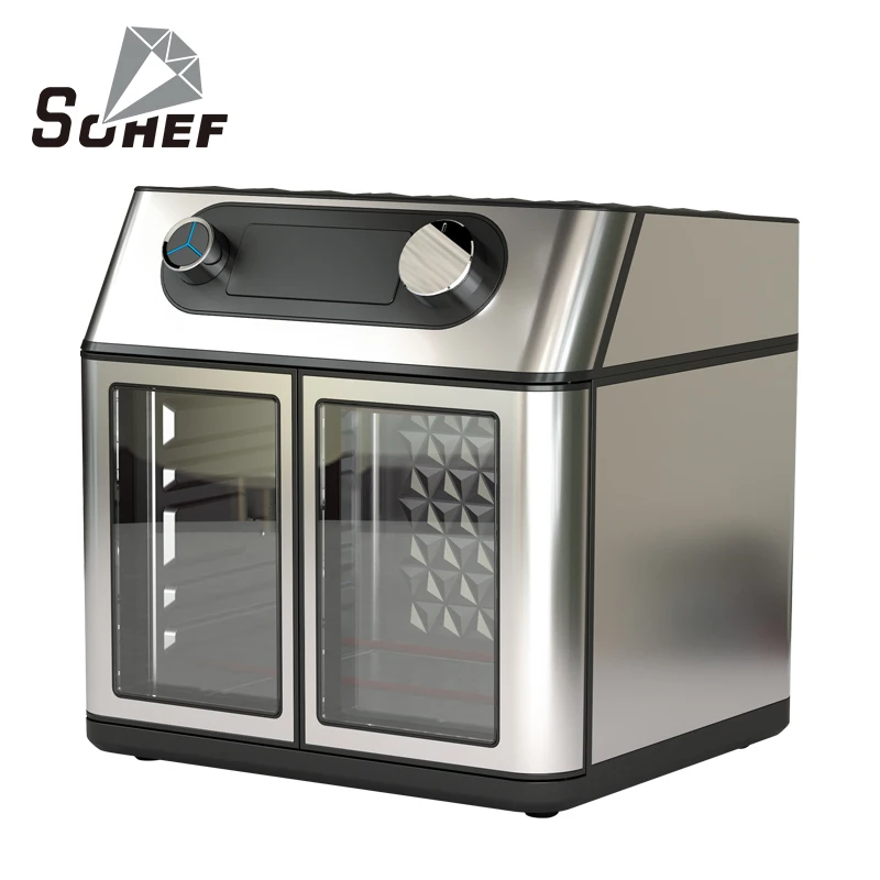 Best 2022 Premium Toaster Air Fryer Oven without Oil Free SS visible window and touch panel double door air fryer without handle
