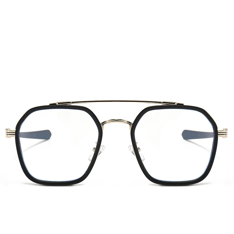 2022 New Stocks polygonal Women Wholesale Men Anti Blue Light Optical Frame Glasses Spectacle Eyeglasses Eyewear Frames 9734C