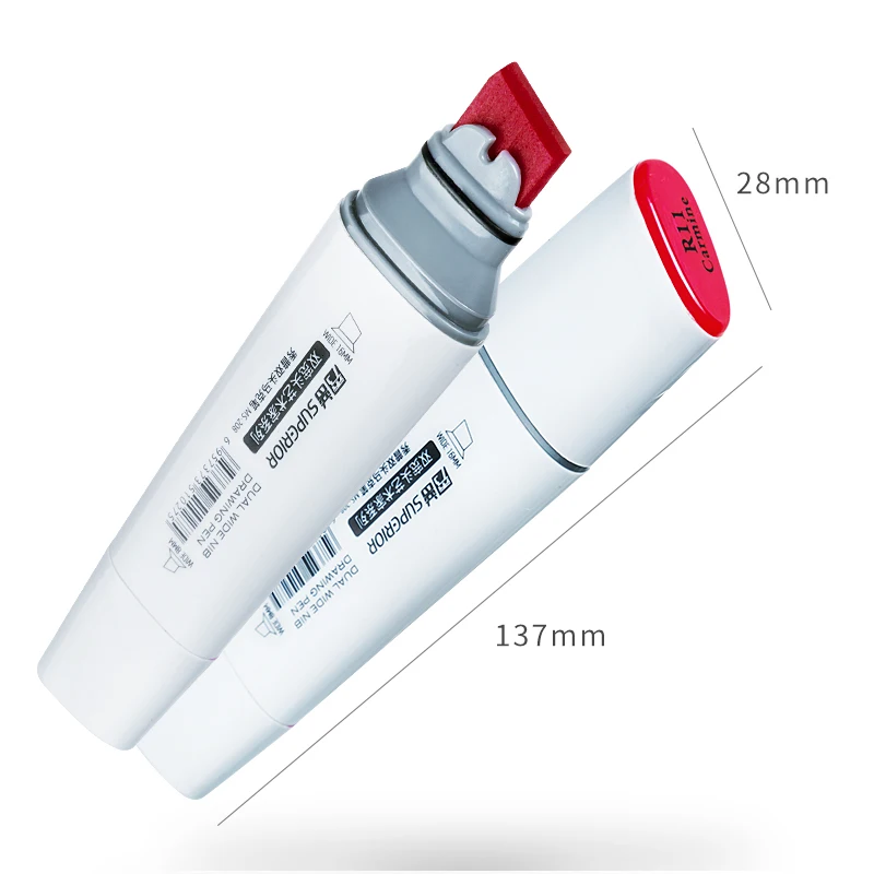 Superior 218 Colors Dual Wide Nib Alcohol Based Drawing Marker Refillable Ink