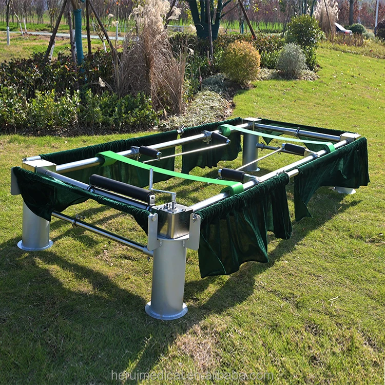 Funeral European Style and Metal Material Cemetery Lift Casket Coffin Lowering Device with Placement Arm