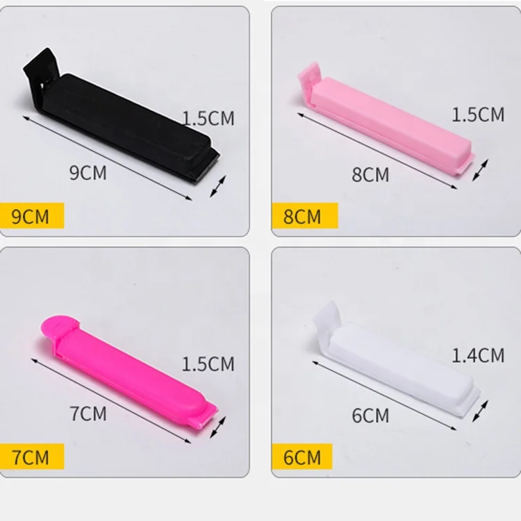 Cheap logo custom plastic closing clips food coffee tea bag sealing clip for food advertising giveaway promotional gifts