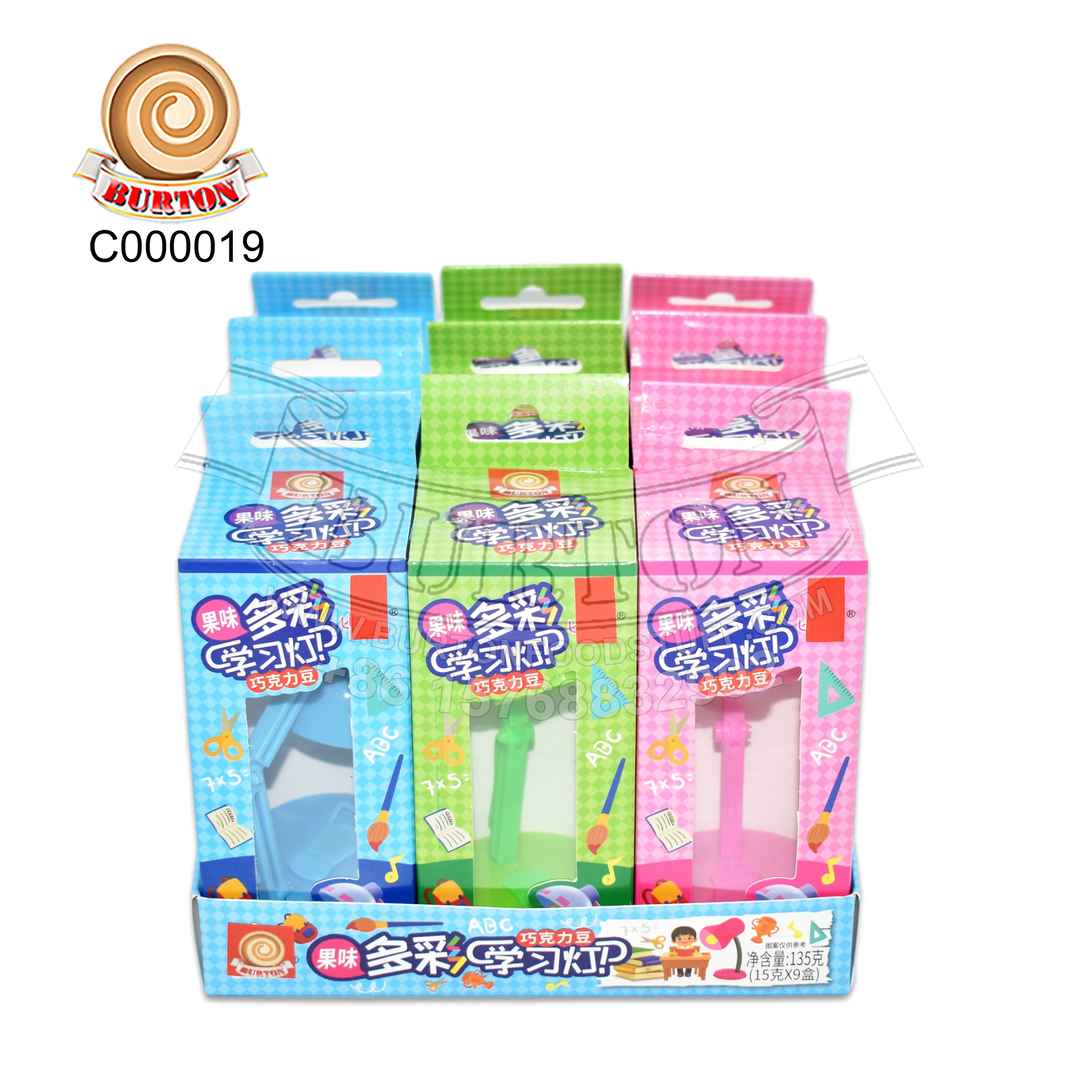 Милая красочная обучающая лампа светящая игрушка со сладким красочным вкусом шоколадного фасоли