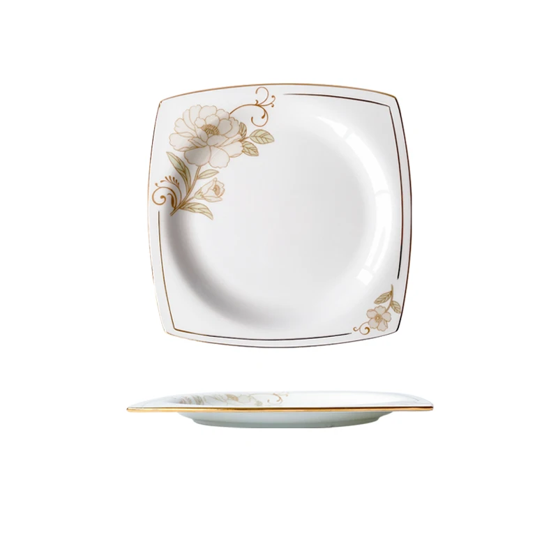 2022 hot sale crockery set tableware ceramic fine bone china dinnerware sets tableware luxury porcelain