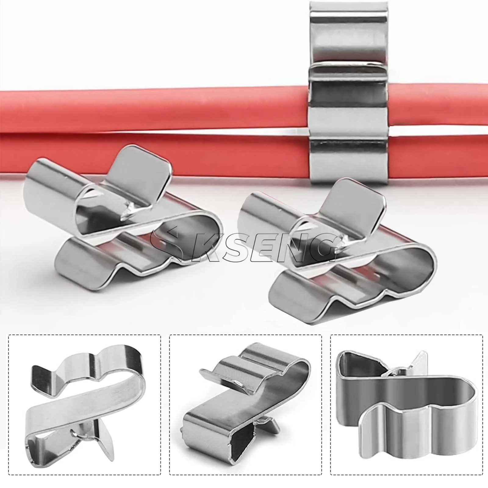 Solar Panel Mounting Stainless Steel Cable Fixing Wire Clip Solar Cable Clips Solar energy system accessories