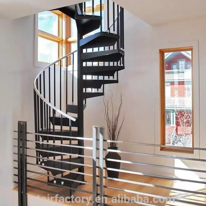 Fashion central post spiral staircase Steel stairsTS-107