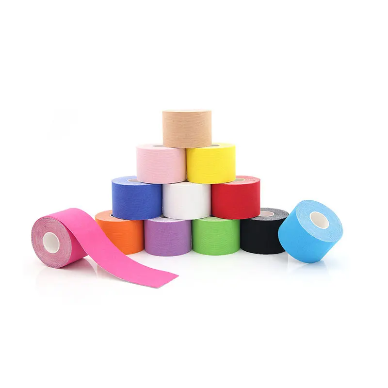 MKAS Calisthenics Water-Resistant Elastic Cotton Muscle Sports Kinesiology K Tape for Athletes 5cmx5m Kinesiology Tape
