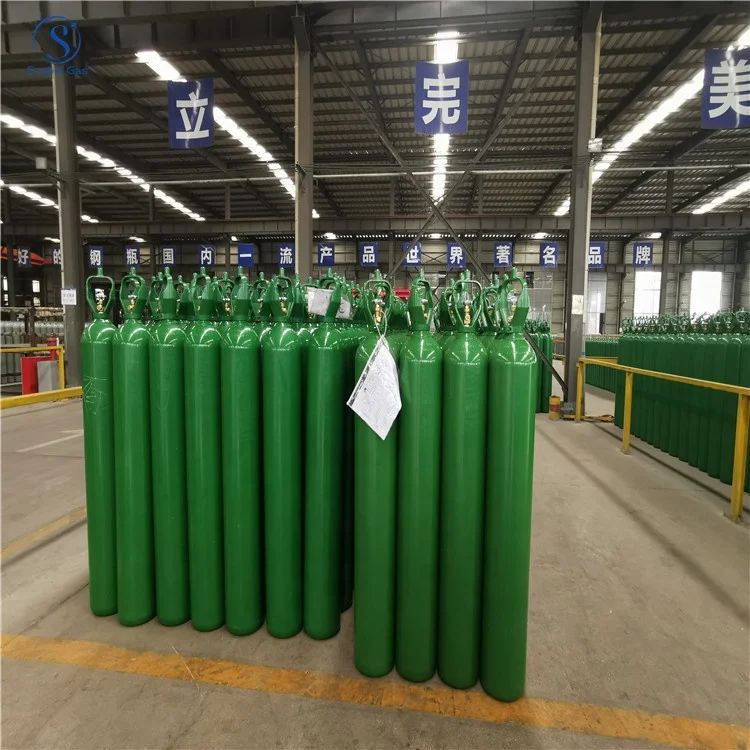 Wholesale Prices 40L Industrial Argon Gas Bottle High Purity 99.999% Argon Cylinders For Sale