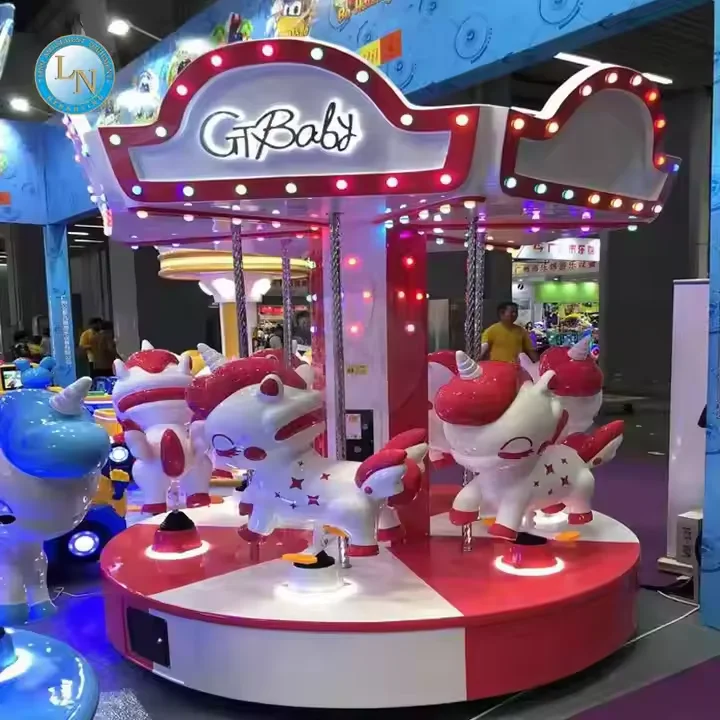 Новый дизайн игры с монетами детская карусель для 3 игроков