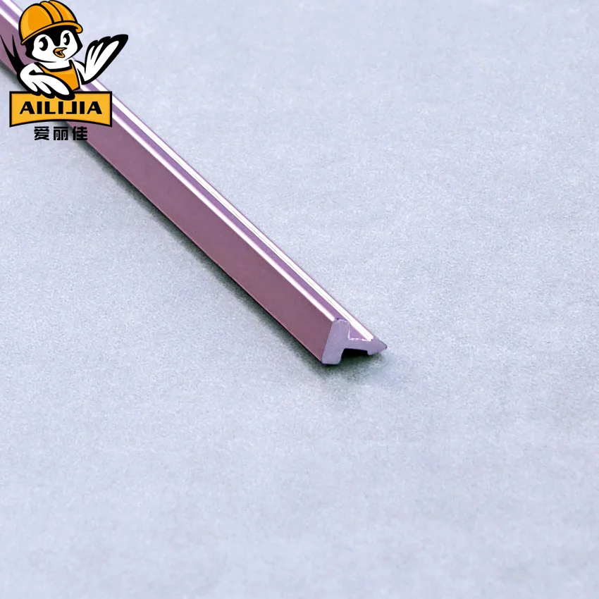 Luxury Metal Antique Decorative Gold L U T Shape Brass Tile Edge Trim