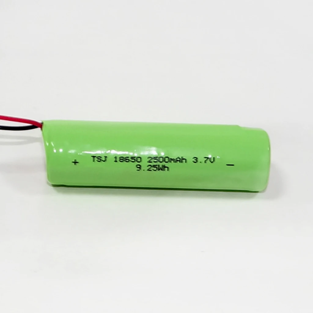 3 7 В 18650 2500 мАч 9.25Wh INR18650 литий-ионная аккумуляторная батарея одноэлементная с проводной линией