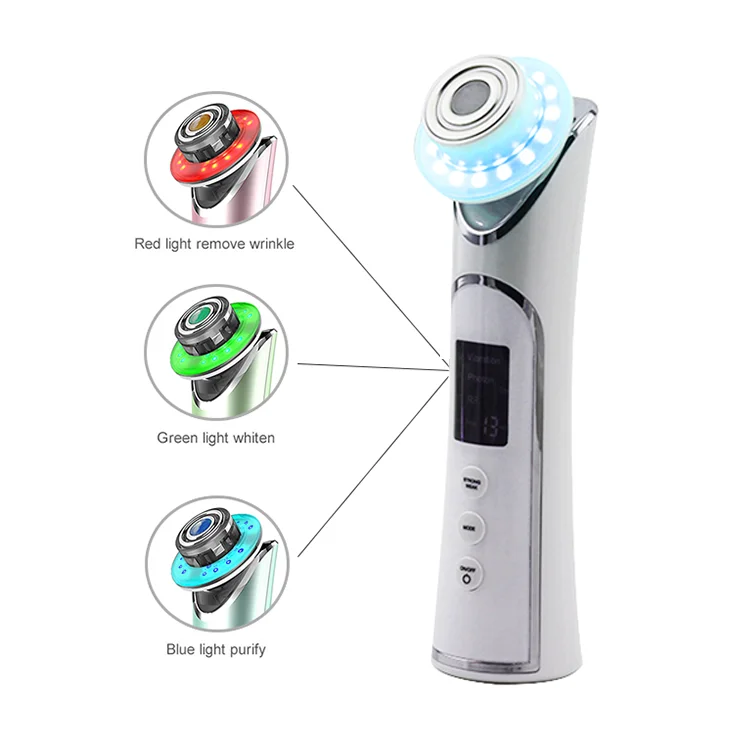 Персональное использование Private Label оптовая продажа LED Фотон терапия ручной РФ красота массаж устройства