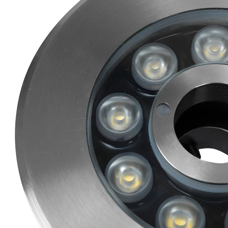 Runhualighting outdoor landscape underwater Fountain lights Stainless steel 304 RGB IP68 waterproof led swimming pool lighting