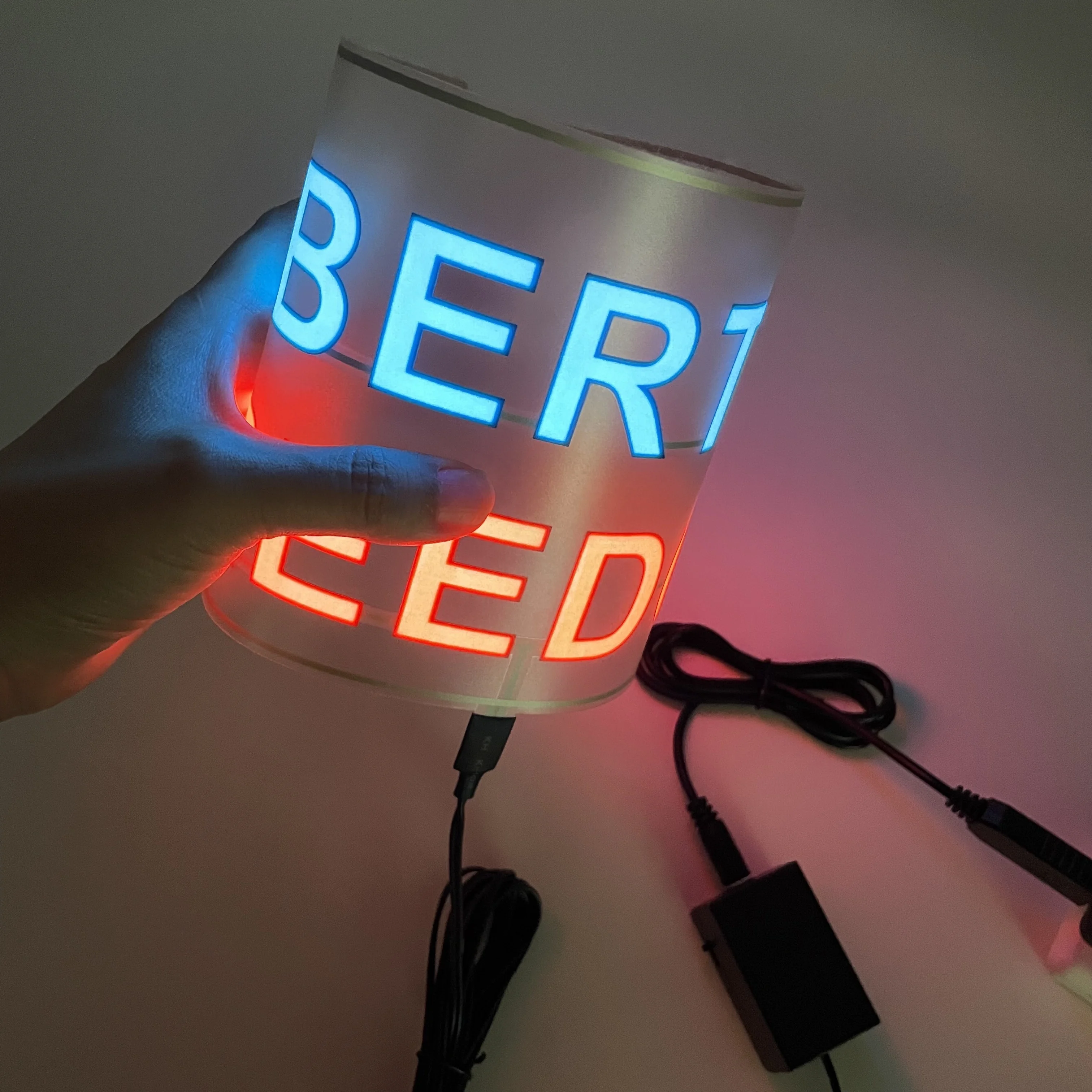 Customize EL car sticker Glow in Dark Stickers Night Safety Luminous Decals Accessories DIY for Car Truck