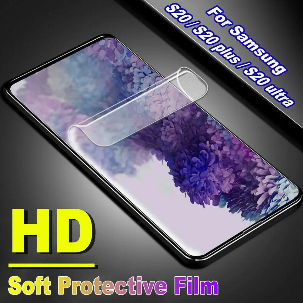 Гидрогелевая пленка для защиты экрана Samsung Galaxy S20 Ultra PLUS Note 20 S10 Plus iPhone