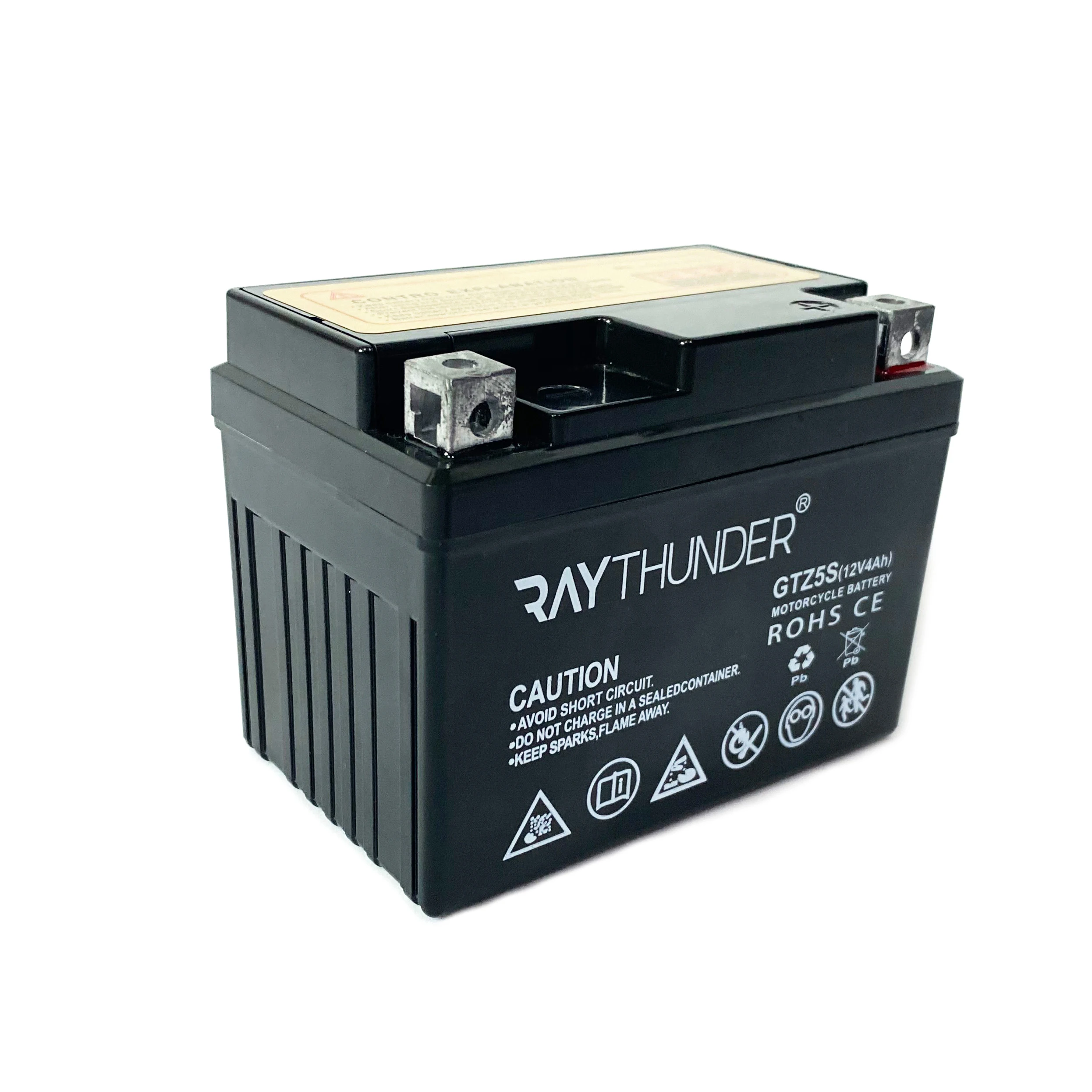 Свинцово-кислотная аккумуляторная батарея gtz5s 4ah 12v с электродвигателем