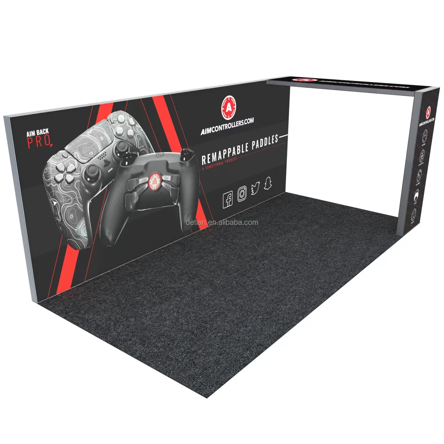 Выставочный стенд с подсветкой Detian