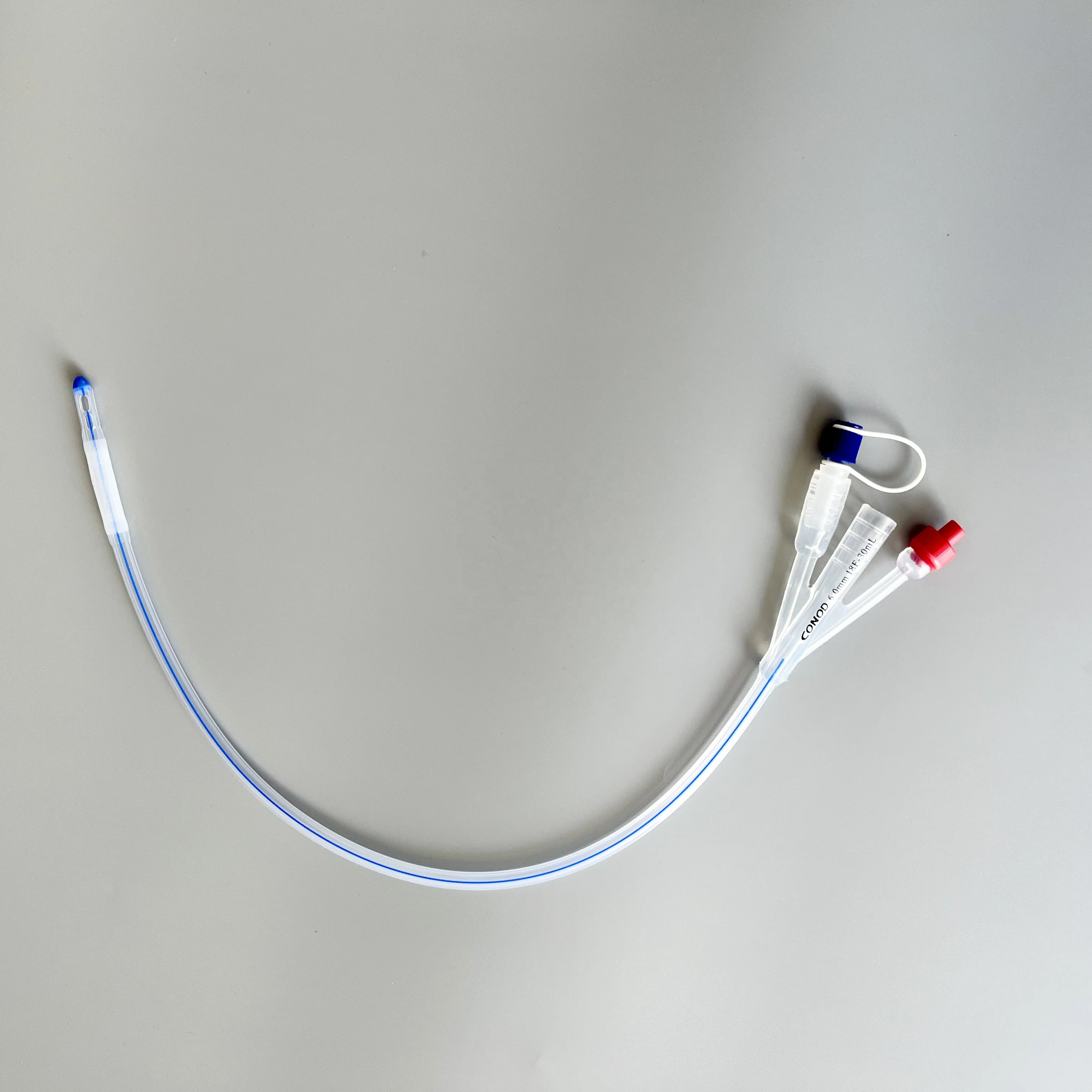 Disposable Urethral Catheter Three Way Different Sizes Silicone Urinary Foley Catheter with 30ml Balloon