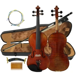 Best Oil Painting Violin Professional German Violin Handmade Antique 4/4 Violin