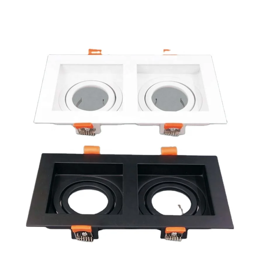 double twin gu10 mr16 aluminium adjustable spot cri95 0.5w led mr16 rgb cct smart gu10 skd mr16 mould