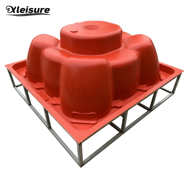 unique design square gel-coat spa hot tub mold (male mold) 8-person party spa mold bathtub mould