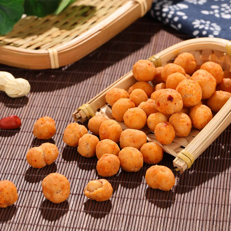 70g Delicious Fried Peanuts Flavored Spicy Peanuts Nut Snacks Bag Packaging Coated Peanut Wholesale