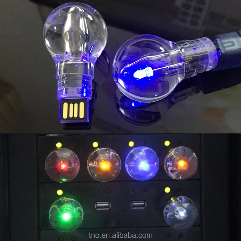 Usb флеш-накопитель в форме светодиодной лампы 1 ГБ 2 4 8