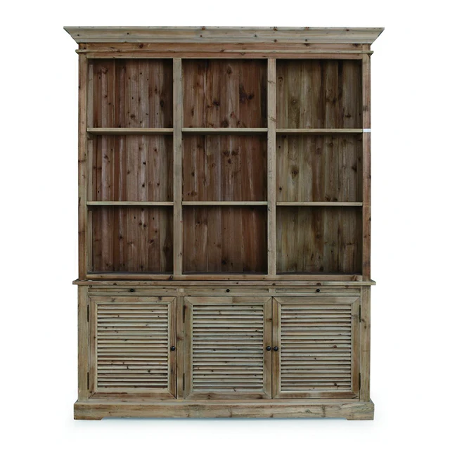 
Classic Stable Office Home Bookcase Shelves Library Wall Antique Large Bookshelf 