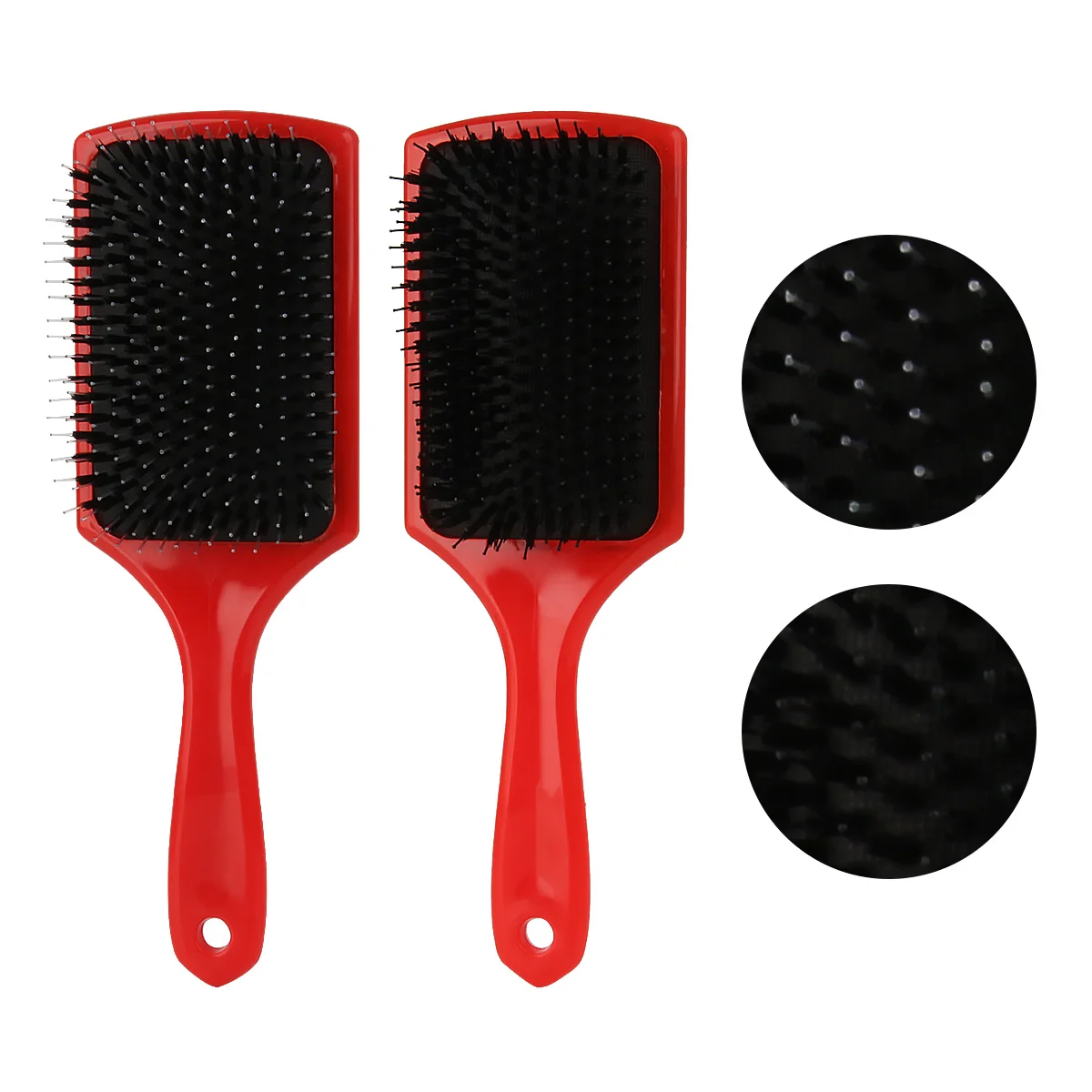 Vertical long handle scalp massage comb curly home styling hair brush straight square hair cushion comb