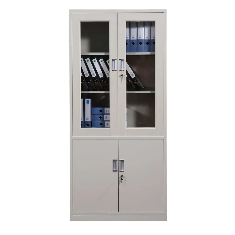 4 doors library office data storage steel locks staff filing Cabinet