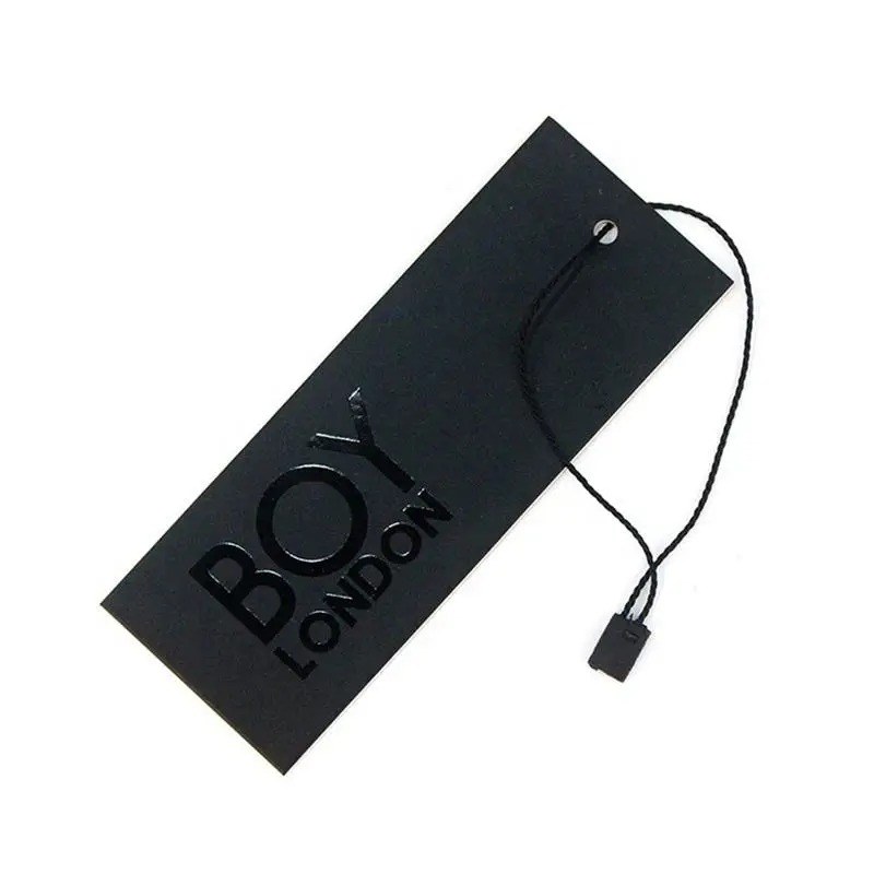 custom hang paper tag Labels price tags for clothes garment Clothing hang Tags