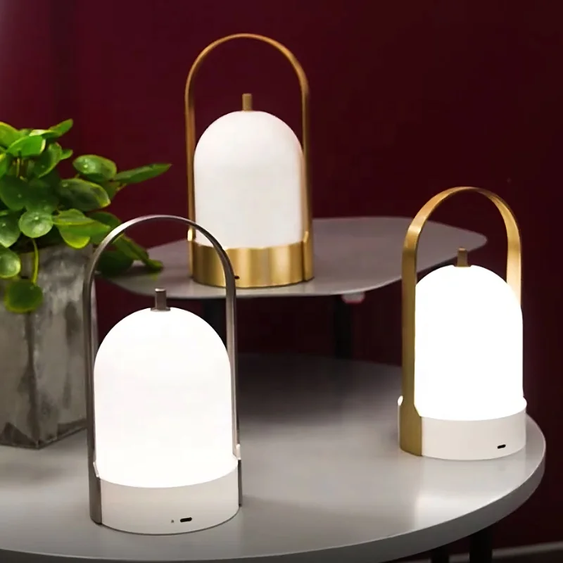 
Fillux home decor portable brass sensor candle warmer tischlampe abajur cordless reading bedside desk table lamp night light 