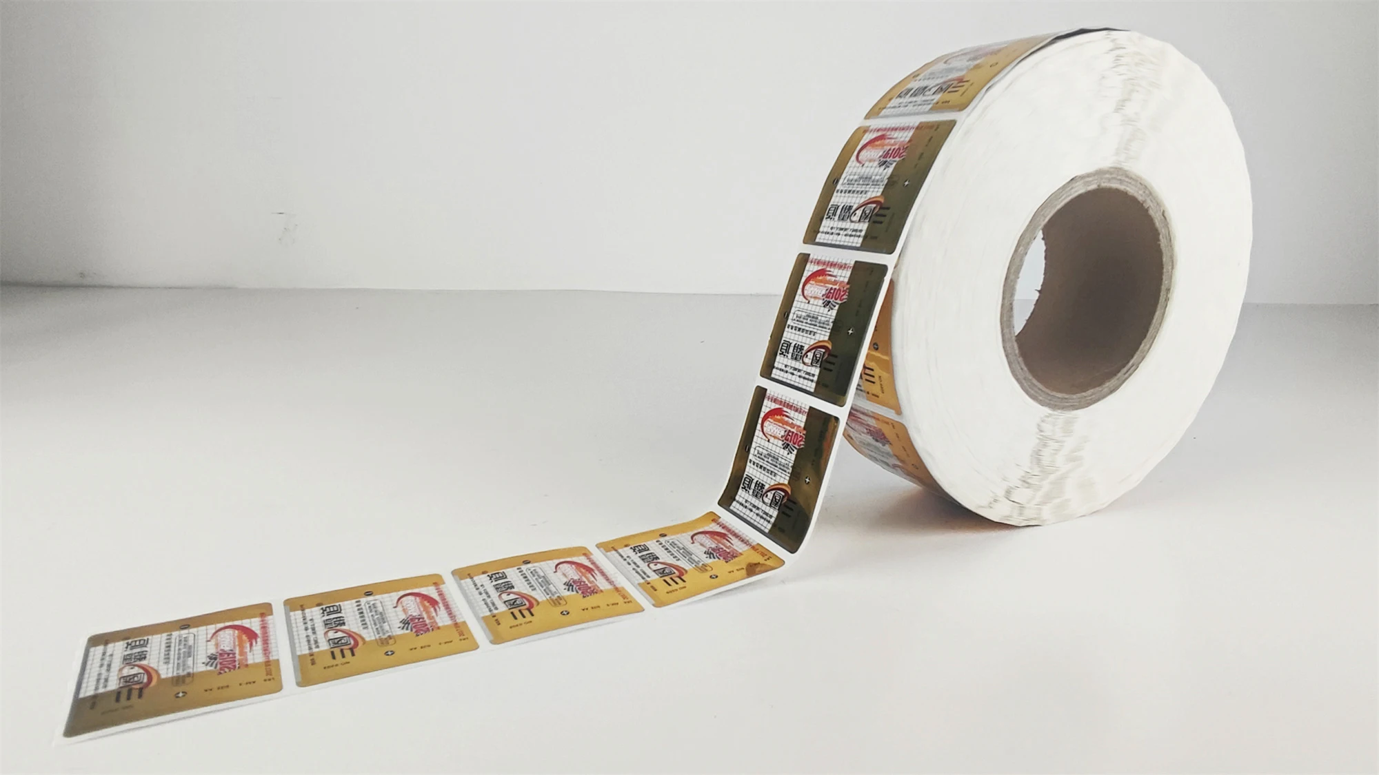 Battery label roll custom size self-adhesive label sticker waterproof  label