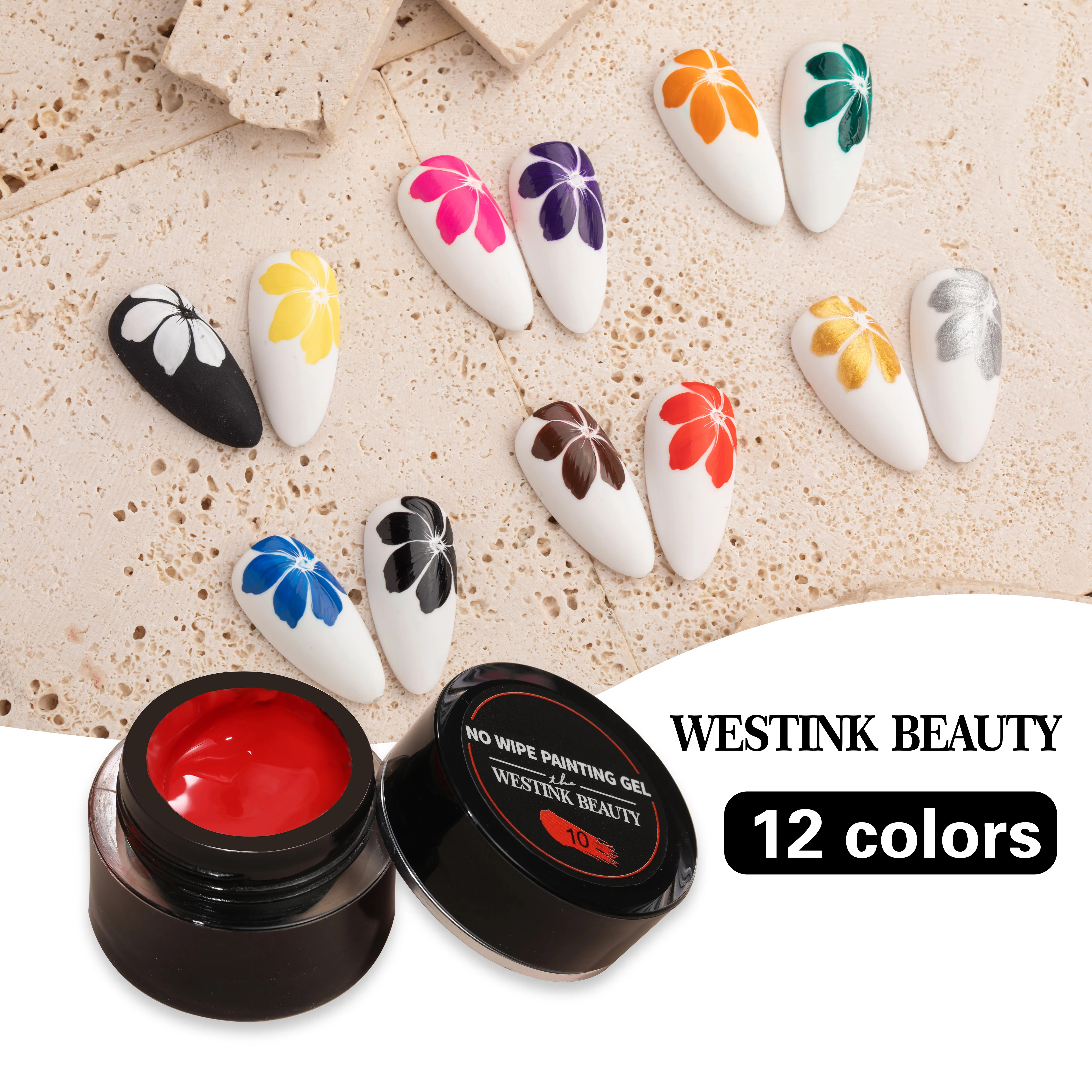 China supplier Westink free sample painting gel transparent color Westink japan gel polish