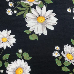 40*40 модная популярная вискозная ткань с принтом подсолнуха для женских тканей