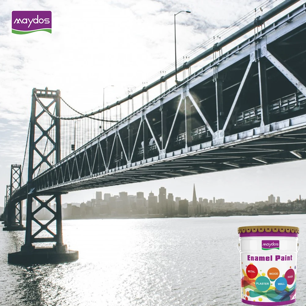 Factory Direct Sales Industrial Anticorrosive Alkyd Enamel Paint Coating for Boat Metal Structure Pipeline Anti Rust Paint