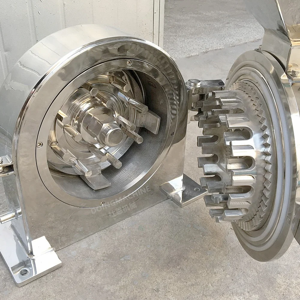 Small stainless steel pin mill for sugar salt spice