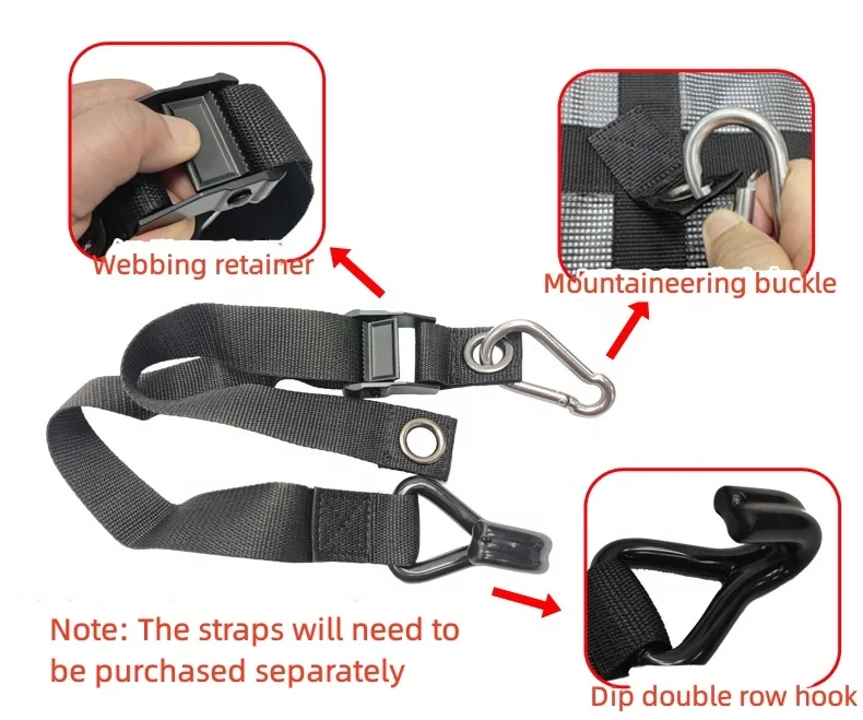 Heavy Duty Large Capacity Mesh Trailer Cargo Net for suv/ship Truck Bed Cargo Net