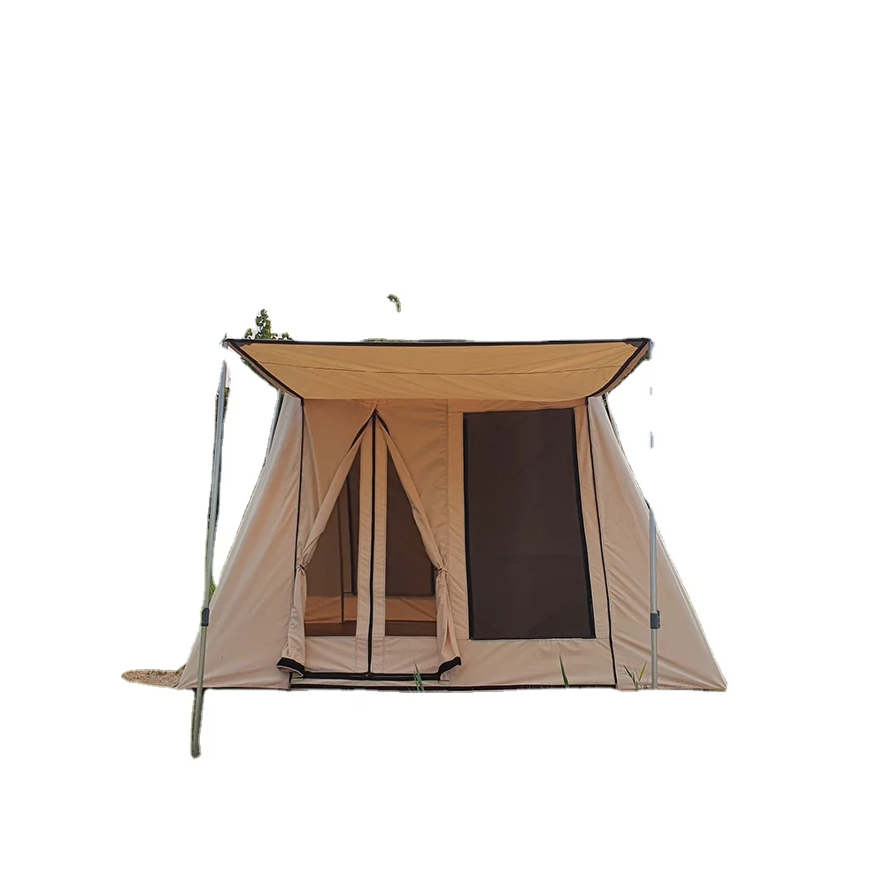 2021 new type  Waterproof Spring Camping Tent Kodiak Canvas Cotton Tent Flex Bow Tent