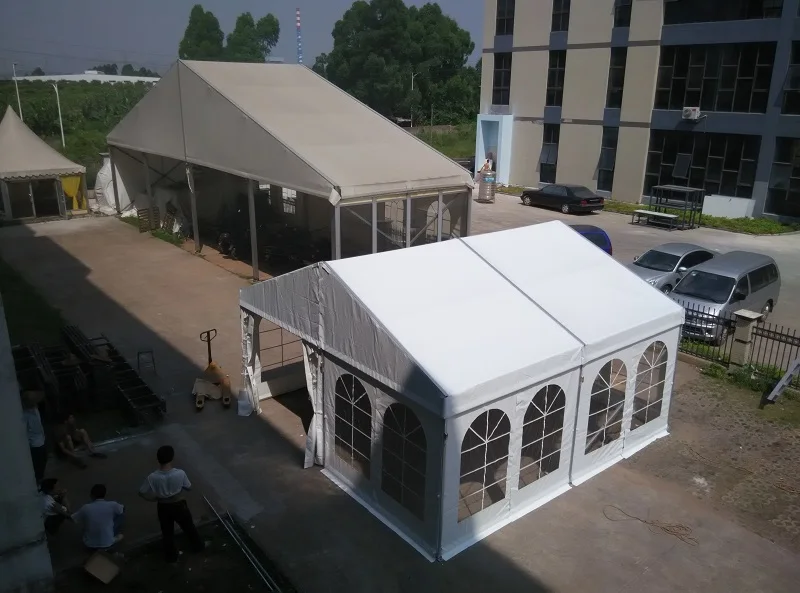 High quality large aluminum out door white frame wedding party tents for events outdoor 20x20