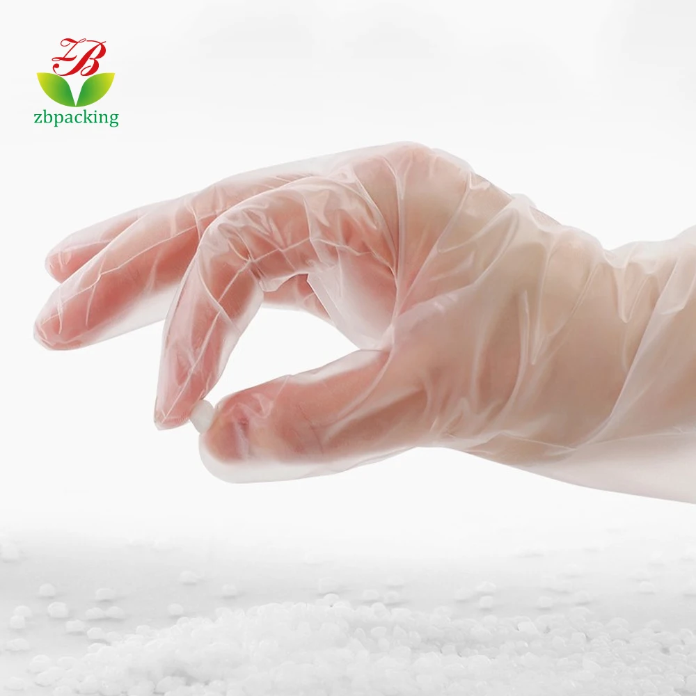 Household kitchen Food Compostable 100% Biodegradable Transparent Customized Eco Friendly Plastic Disposable Glovees