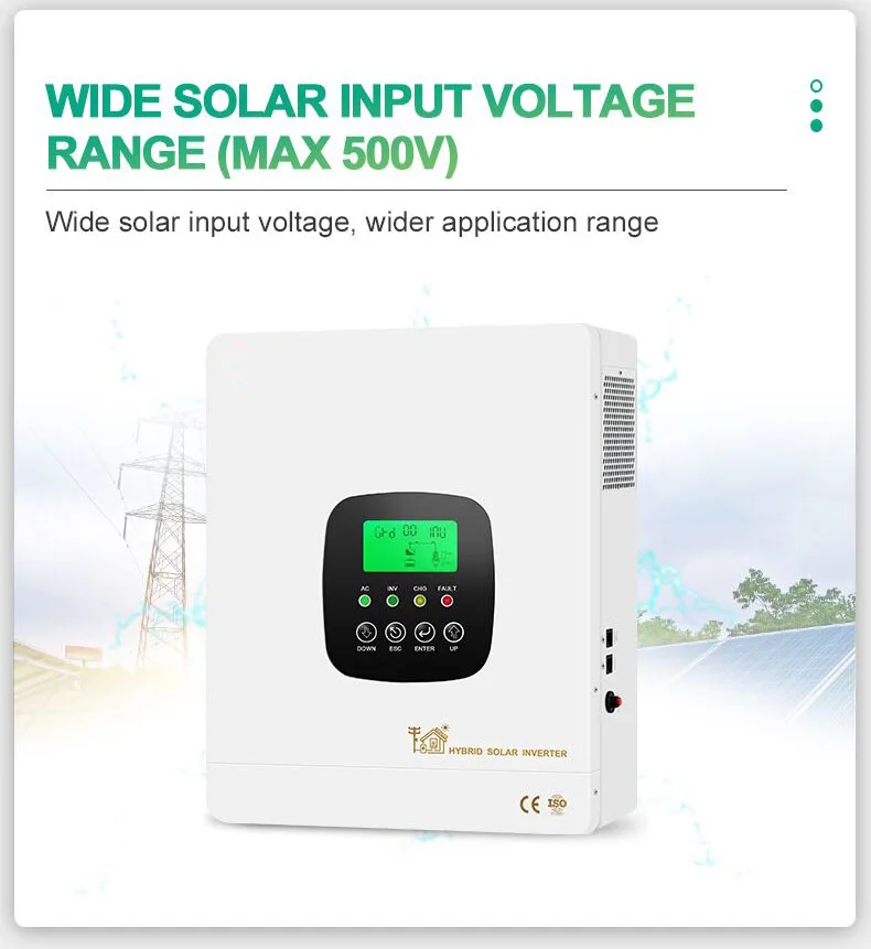 120V 240V Split Phase Hybrid Solar Inverters 48V 5kw 8kw 10kw 12kw Off Grid Hybrid Solar Inverter Split Phase 120v 240v