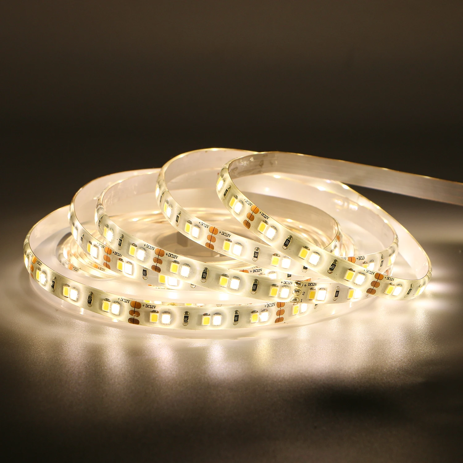 Low Voltage led window dual white light strip Single color 3000K 2835 flexible lens strip light