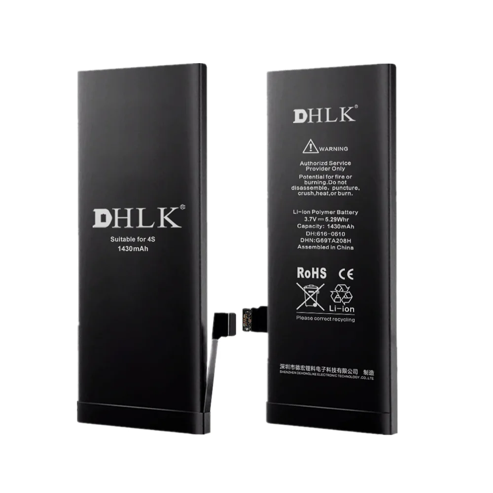 DHLK brand 10 years mobile phone battery for Phone battery OEM 4 4S to X