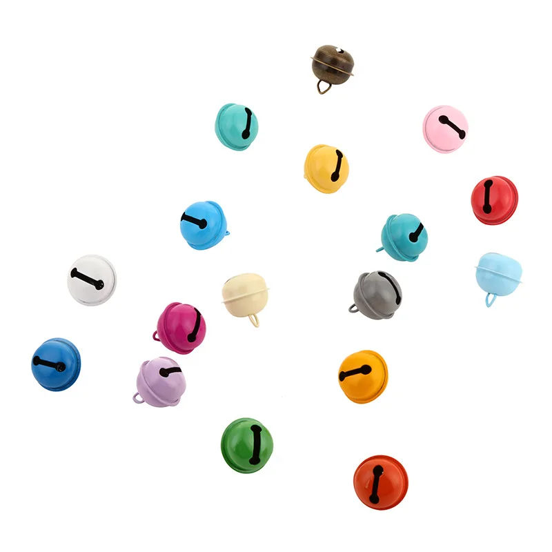 22mm Candy Color 17mm Colored Baked Paint Small Bell Diy Pet Collar Accessories Keychain Bag Hanging Small Bell
