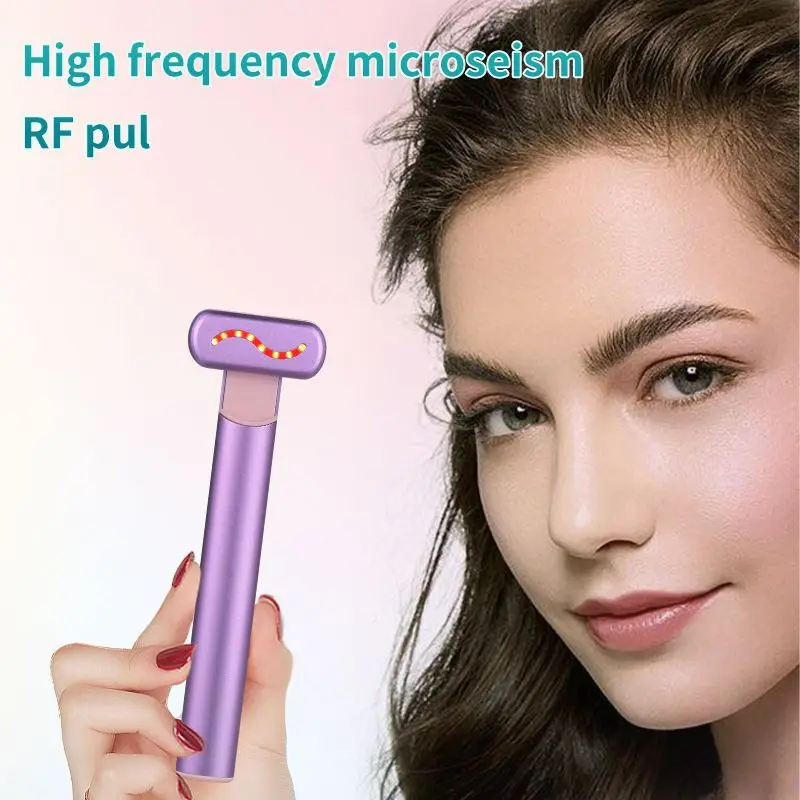 Trending Products 2023 New Arrivals High Frequency Hot Compress Beauty Product Facial Vibration RF EMS Eye Massager Wand Device