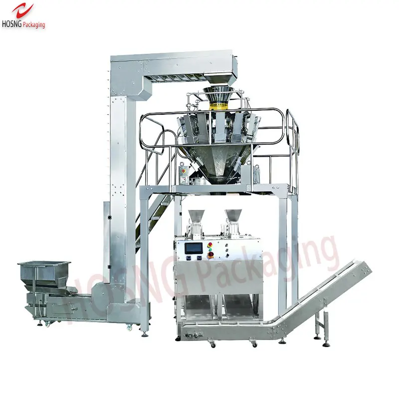 Vertical Automatic Weighing-Fill- Sealing Machine Stand Up Pouch Zipper Packing Machine  For Solid/Liquid/Powder