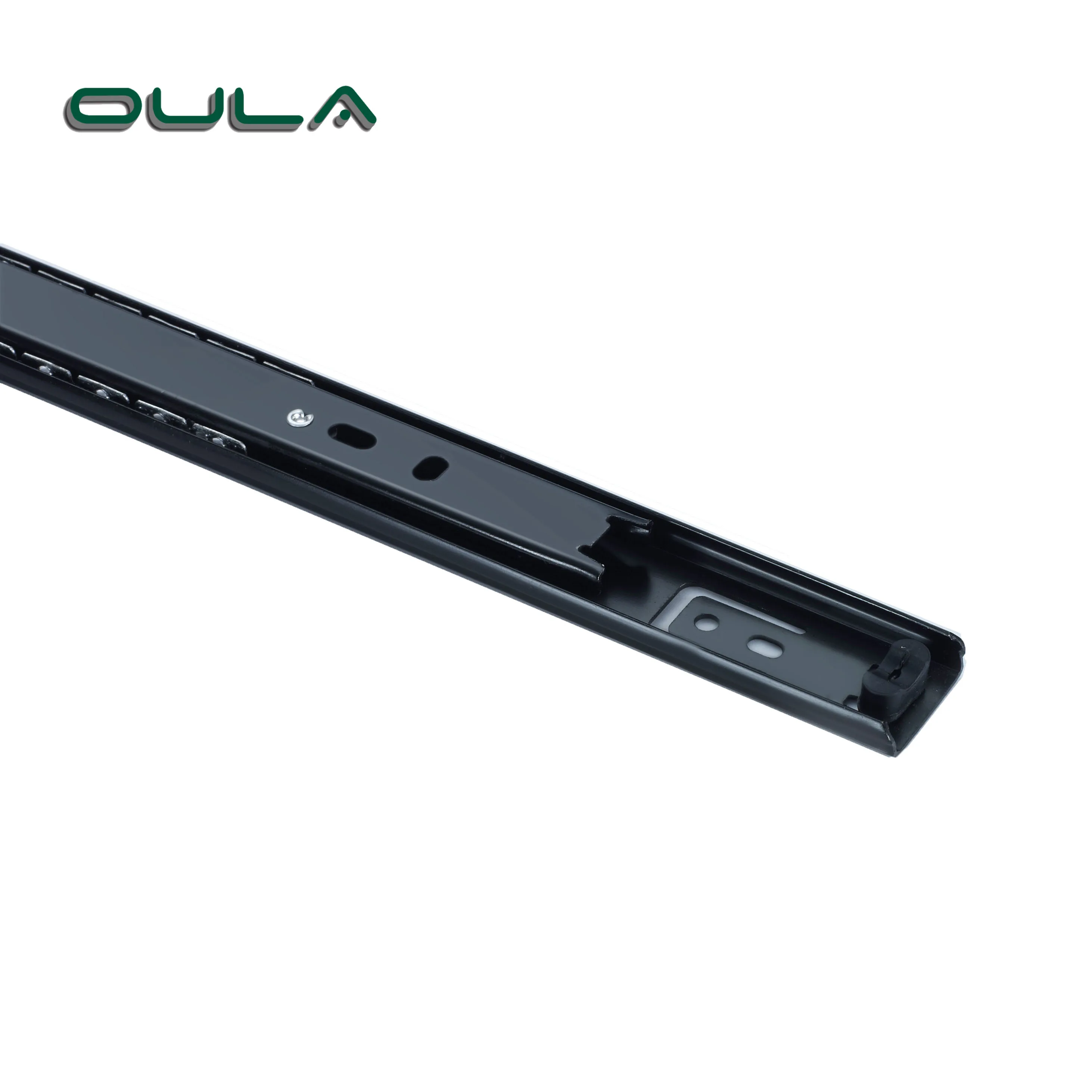 27mm 3-Fold Full Extension Furniture Cabinet Rail Runner Telescopic Channels Ball Bearing Drawer Slide Rail